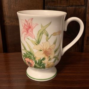 VTG Shafford Jade Lily Footed Cup Mug